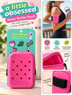 Charm It  Water Bottle Pouch with Charms